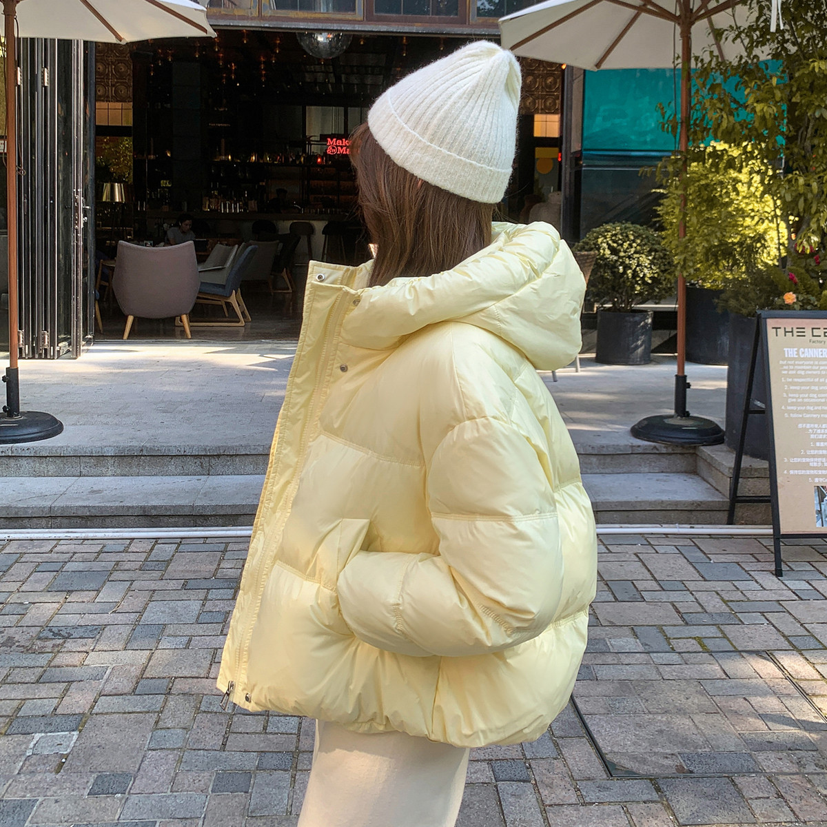 新小妖95白鸭绒短款羽绒服女款冬季2025新款超好看小个子面包服