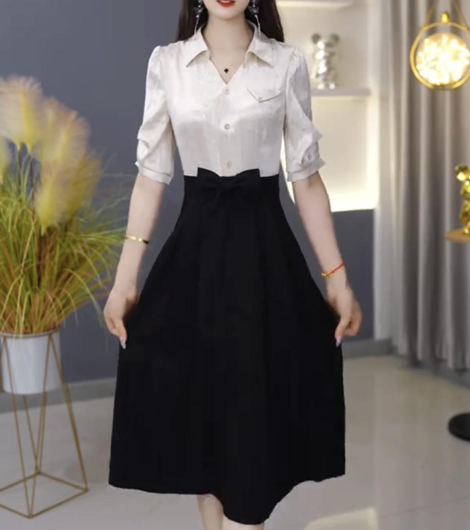 【高货定制】C16图片色连衣裙优雅气质时尚减龄休闲显瘦夏季连衣裙