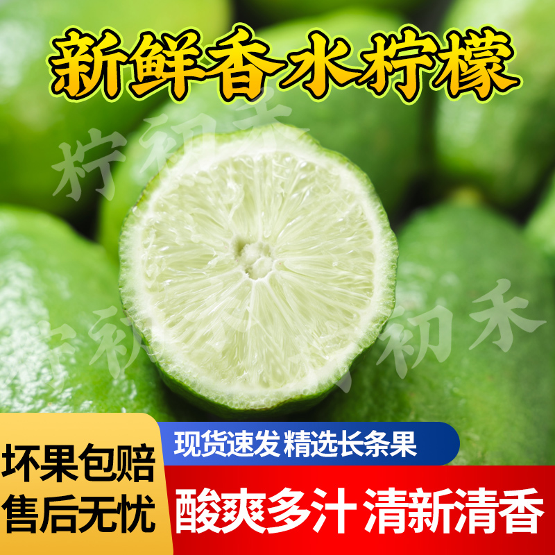 柠初禾香水柠檬青柠檬子弹头云南香水柠檬奶茶店专用1-9斤