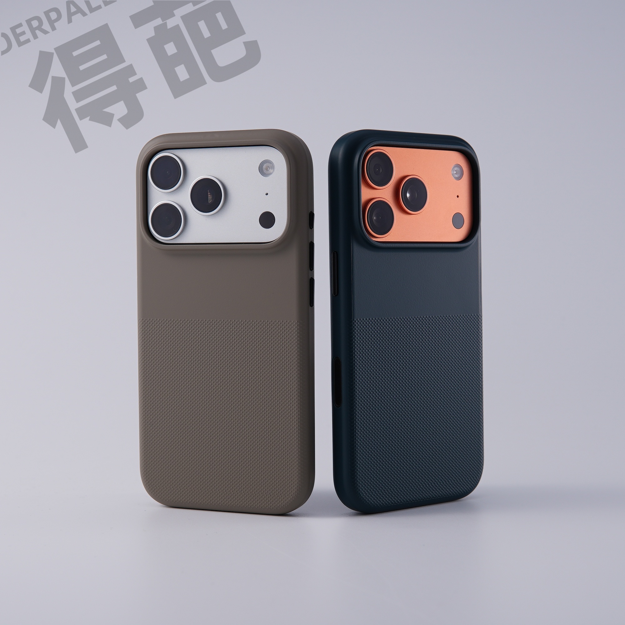 得葩AI按键保护颗粒背板苹果17promax磁吸手机壳iphone16纯色简约