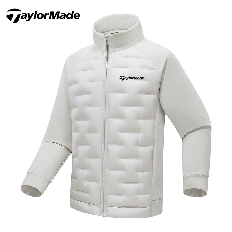 泰勒梅Taylormade高尔夫服装冬季户外运动休闲立领夹克羽绒外套男