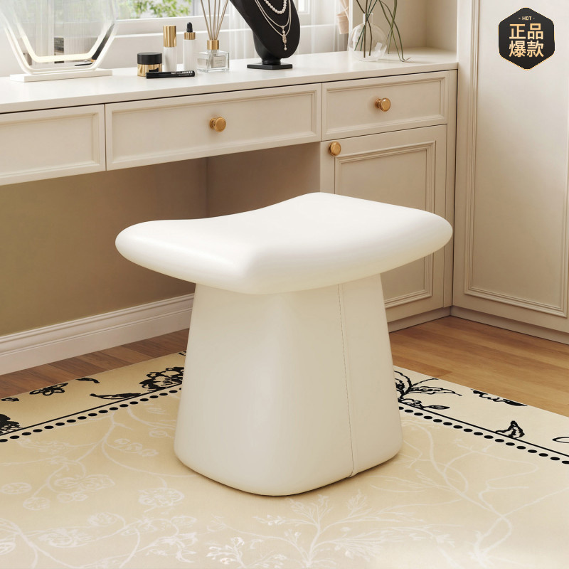 化妆椅弹琴换鞋家用梳妆台皮凳子化妆凳女生卧室梳妆凳轻奢高级感