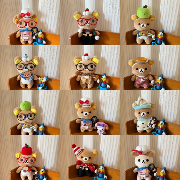 【HOHO手作】日系熊哥熊妹毛绒玩具玩偶挂件 直播间同价