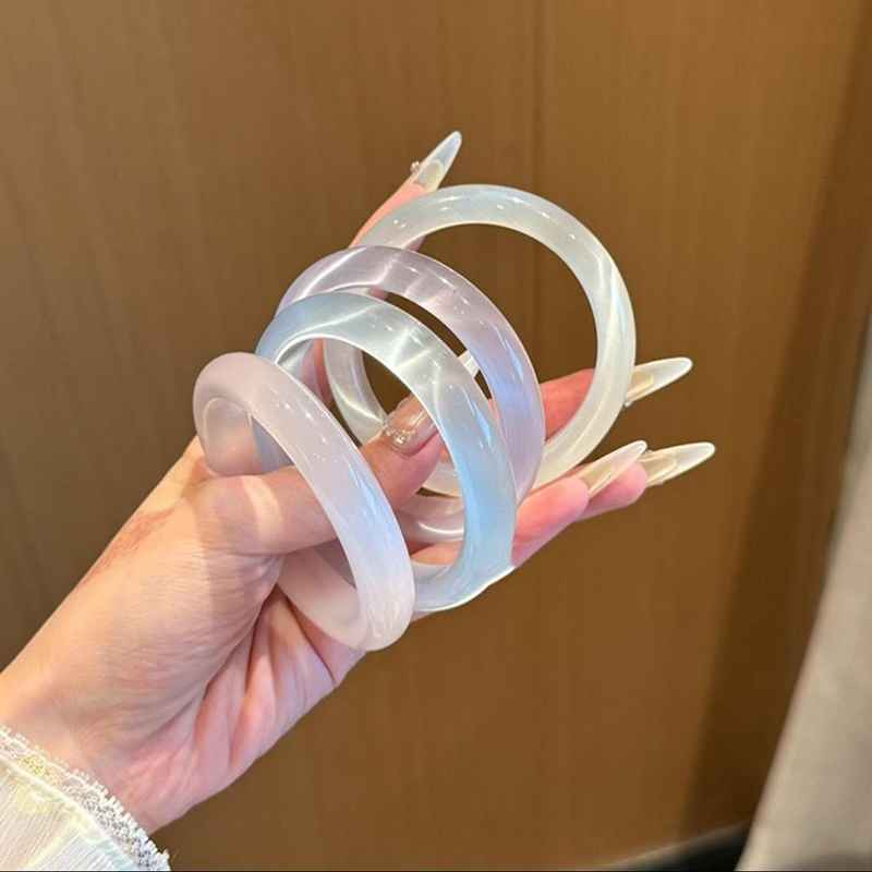 精品爆款猫眼石手镯少女古风高颜值配饰百搭显白 高冰透玉手镯