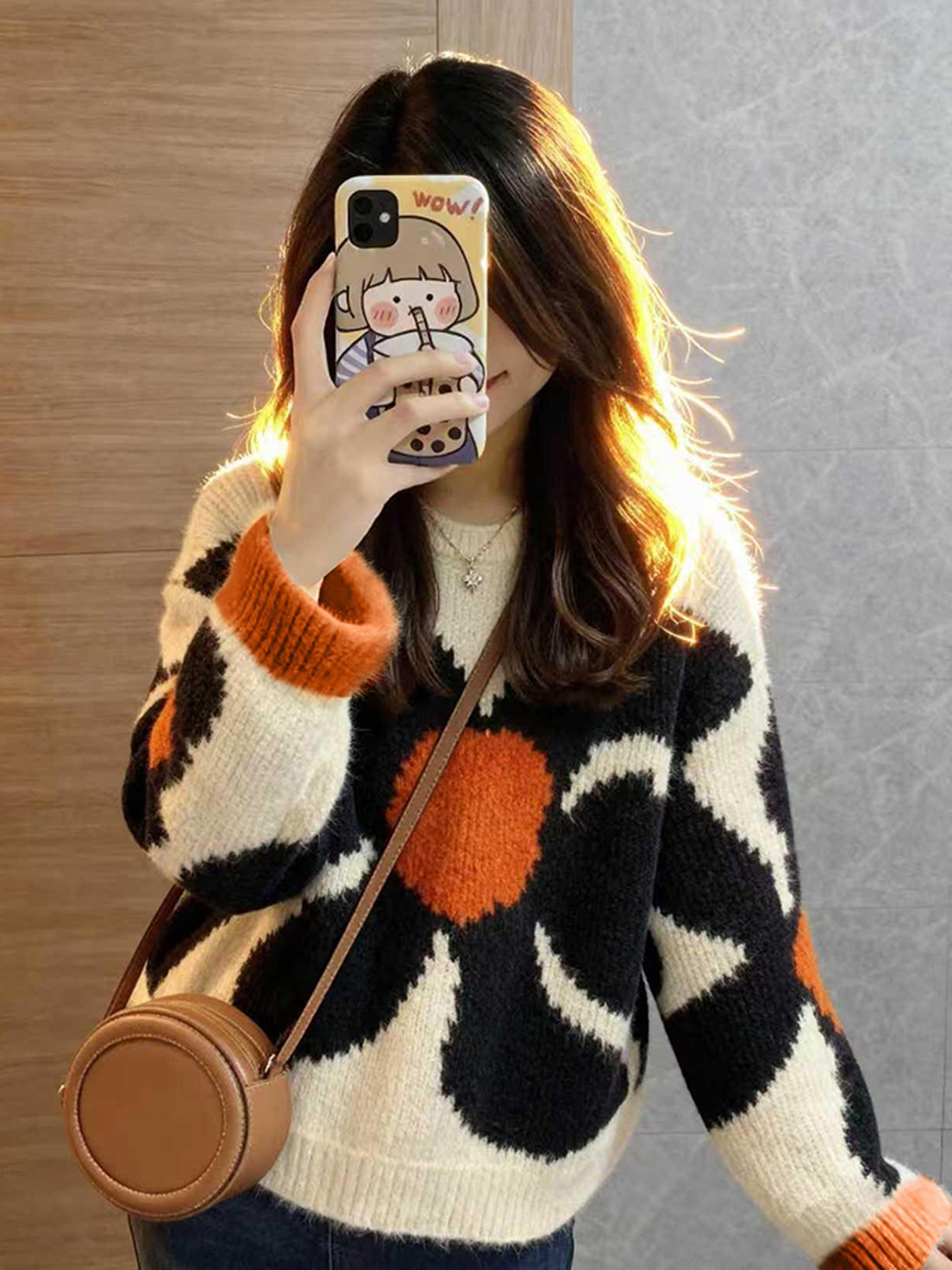 2025冬季软糯慵懒风韩系松弛感小众不撞款高级感超好看花朵毛衣女