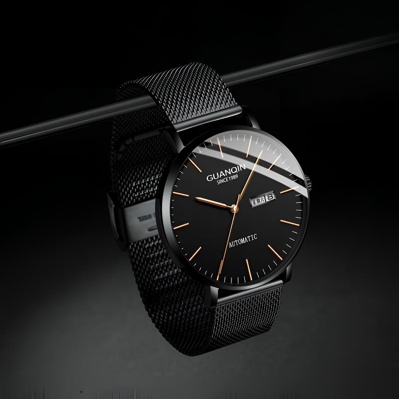 进口机芯冠琴手表男士机械表男全自动镂空防水新款时尚潮流腕表