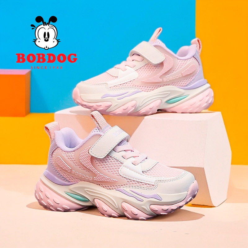 巴布豆儿童跑步鞋运动鞋2025春秋季新款速干透气女秋季防水男防滑