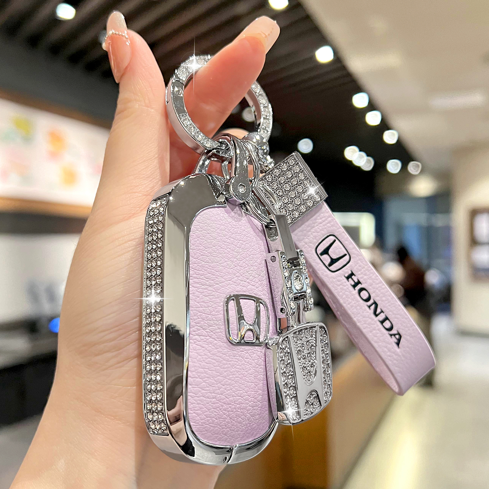 本田雅阁钥匙套十一代思域crv皓影xrv型格冠道缤智英仕派车包扣女