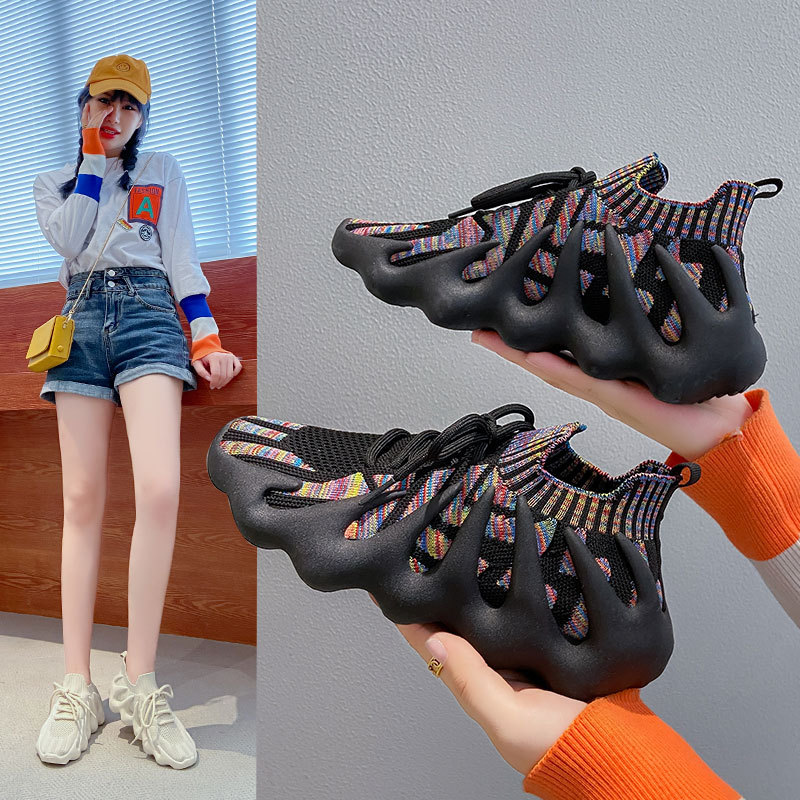 2025八爪鱼情侣软底袜子鞋男女夏秋季透气女鞋休闲火山运动鞋