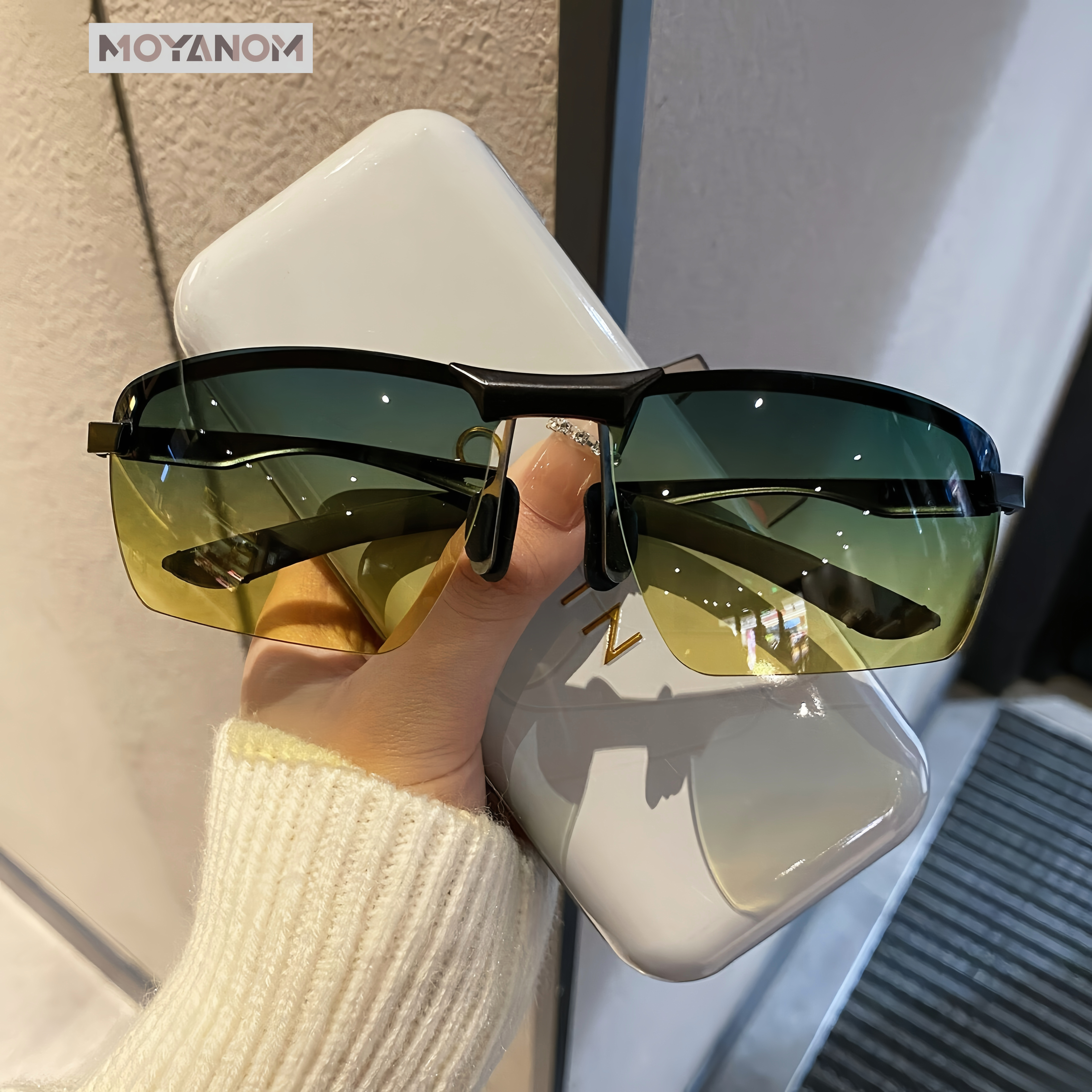 骑行日夜两用男士驾驶偏光太阳眼镜夜钓鱼新款户外运动墨镜网红款