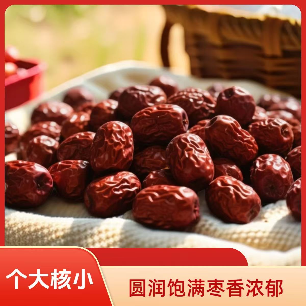 新疆特产新枣 和田大枣免洗 煲汤 煮粥 泡水 特产零食 500g/包