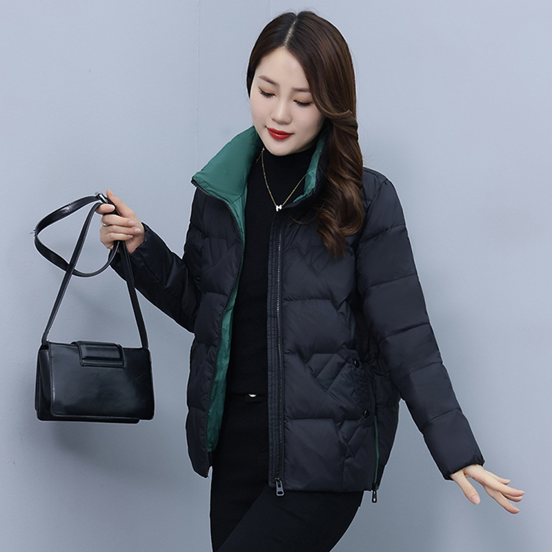 棉服女冬季短款2025新款韩版棉衣小个子显瘦气质妈妈保暖外套