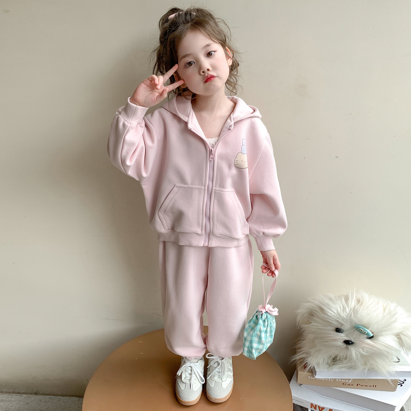 女童卫衣套装秋季2025新款早秋儿童网红时髦春秋款女宝休闲两件套