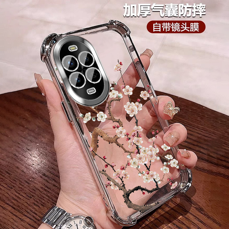 带镜头膜适用华为nova13pro手机壳四角防摔NOVA13硅胶全包 中国风