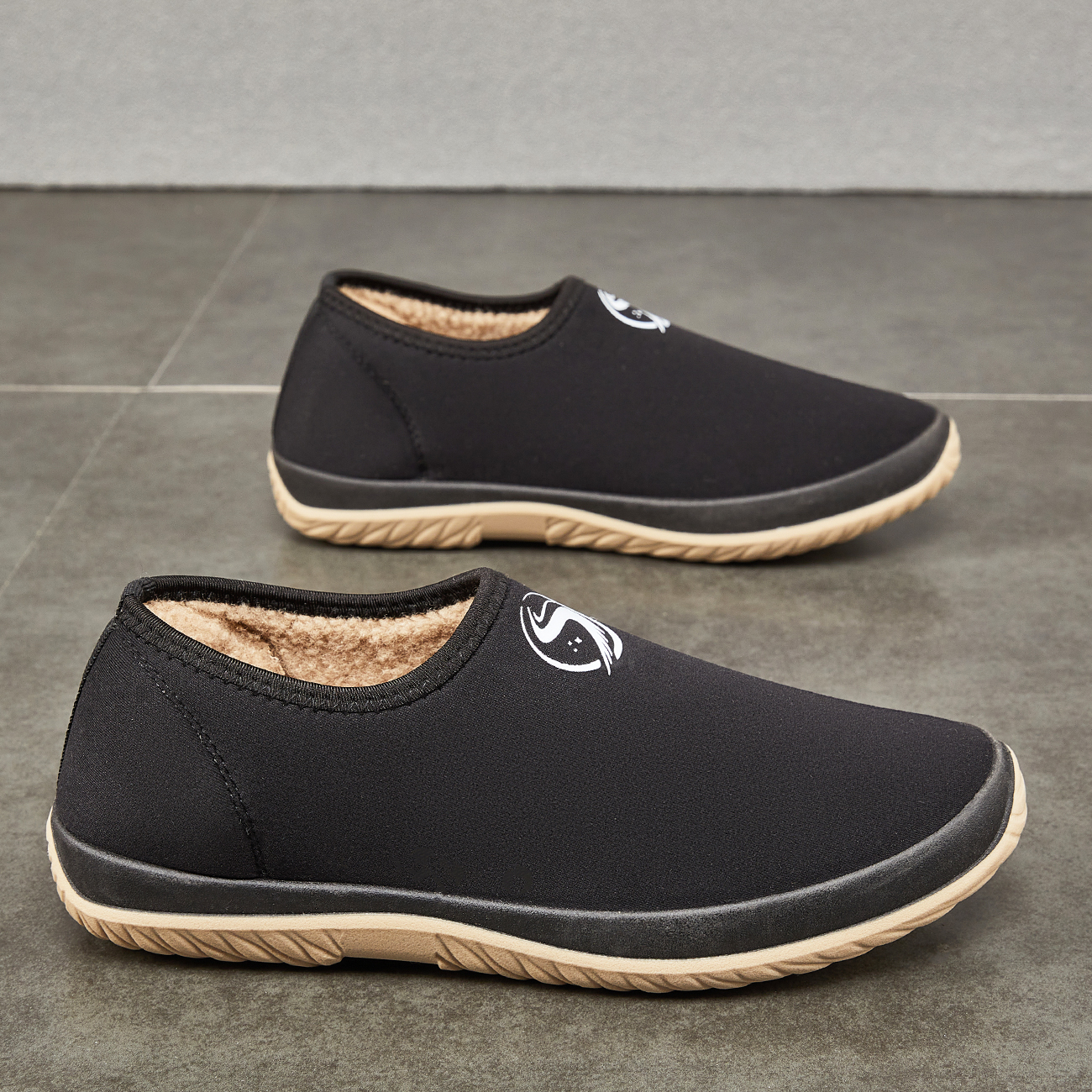 老北京布鞋加绒鞋新款冬季上新防滑耐磨透气开车厨房工地鞋慢跑鞋