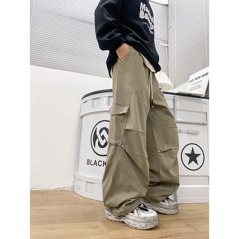 秋冬季新款加绒加厚工装裤2025青少年初高中生男女同款休闲裤2582