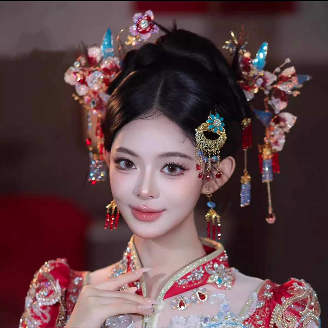 z8419新娘新款复古中国风新娘大气古风簪子新娘头饰简单步摇