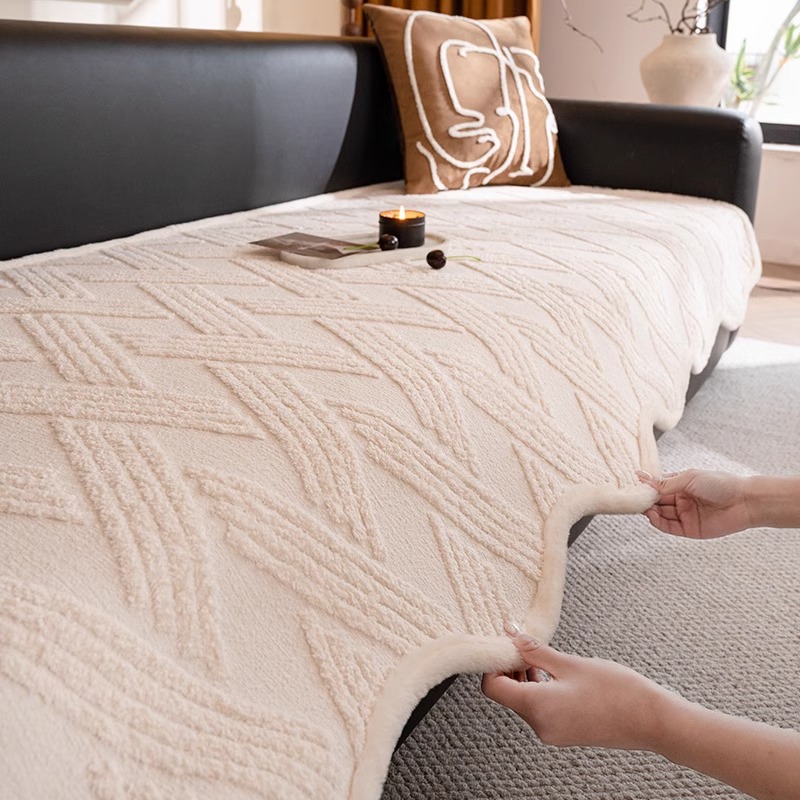 也米奶油风沙发垫2025新款四季通用加厚坐垫子高级感防滑沙发盖布