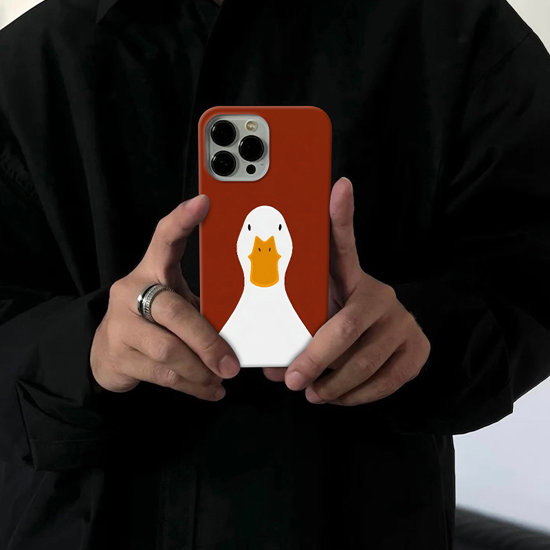 呆鸭适用苹果16pro手机壳15promax个性14小众13/12创意11潮牌
