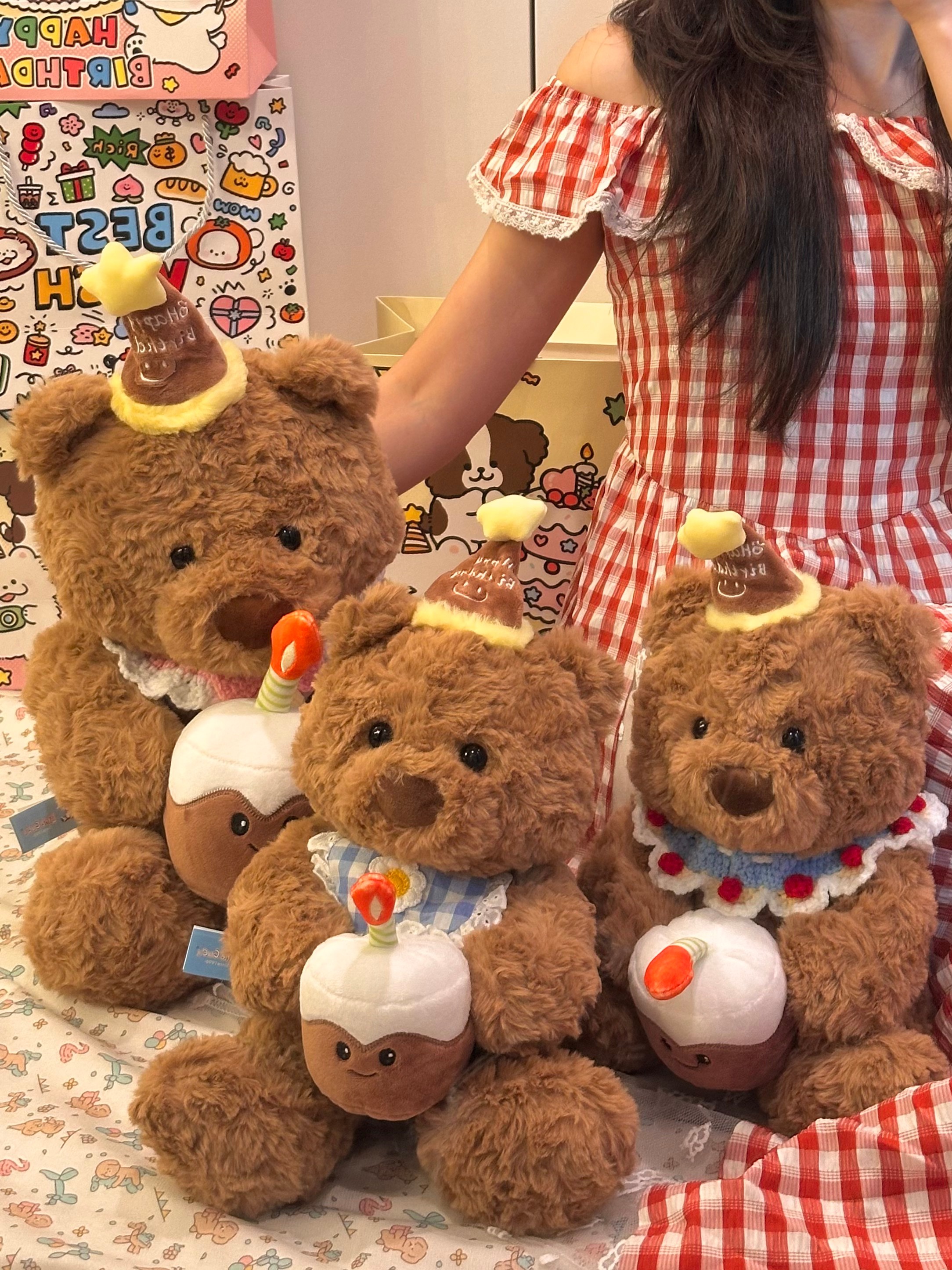 生日小熊玩偶公仔可爱娃娃高级感送女友送闺蜜送男友礼物毛绒玩具