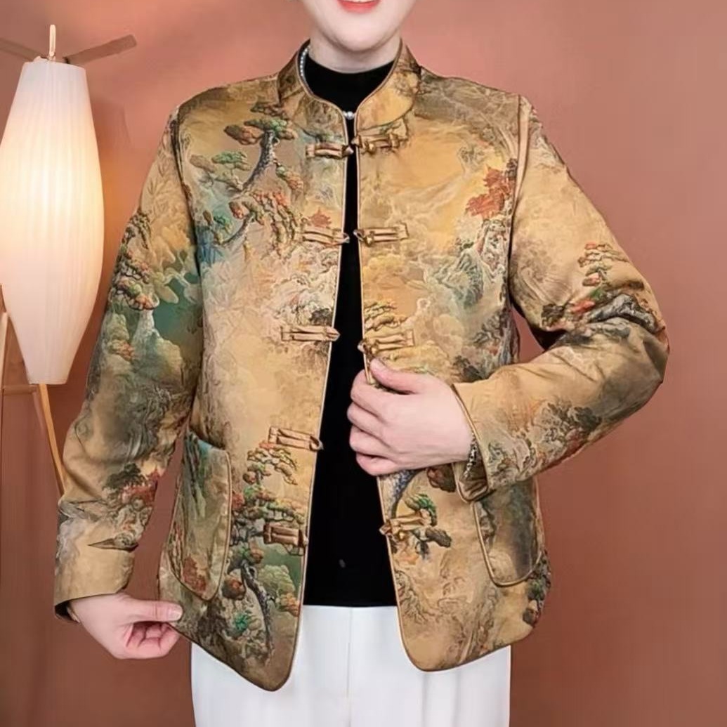 【衣雅严选】8085-2605#新款加棉加厚百搭新中式保暖棉服外套