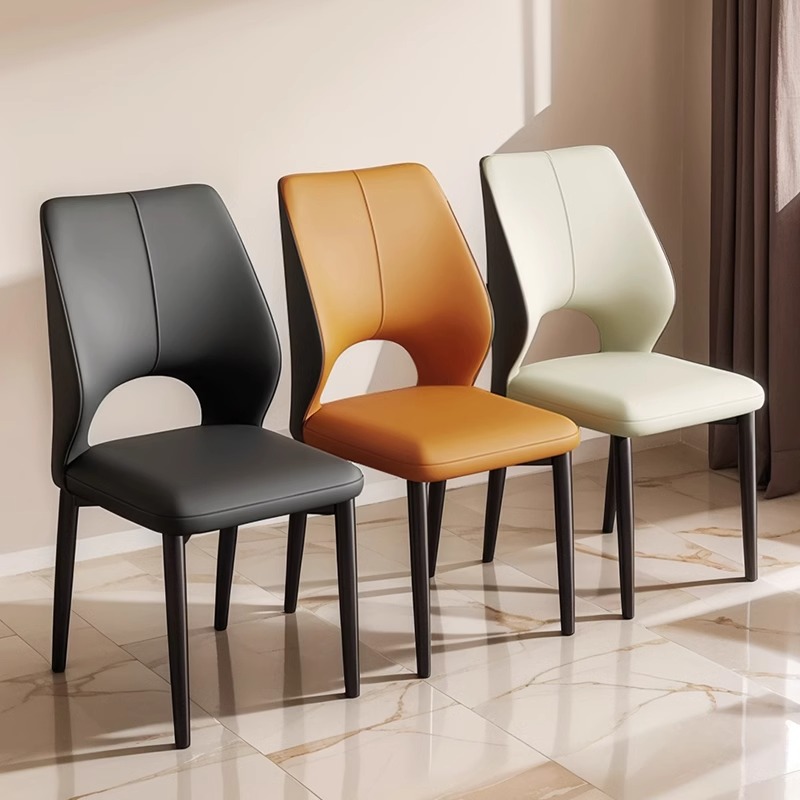 意式轻奢餐椅家用餐桌椅子现代简约靠背凳子北欧高级酒店餐厅椅子