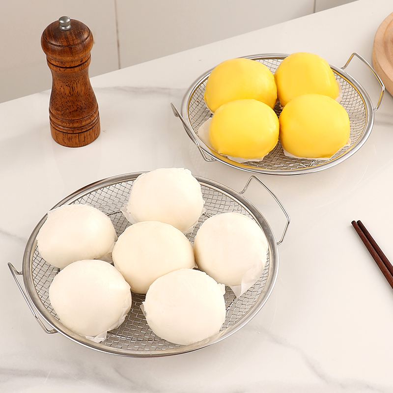 304不锈钢蒸屉热馒头神器溜馍包子不积水不湿底多功能蒸格篦蒸盘