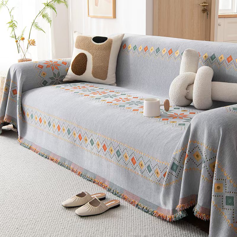 【波西米亚】盖布四季通用沙发盖巾防尘床头简四季沙发巾盖布套罩