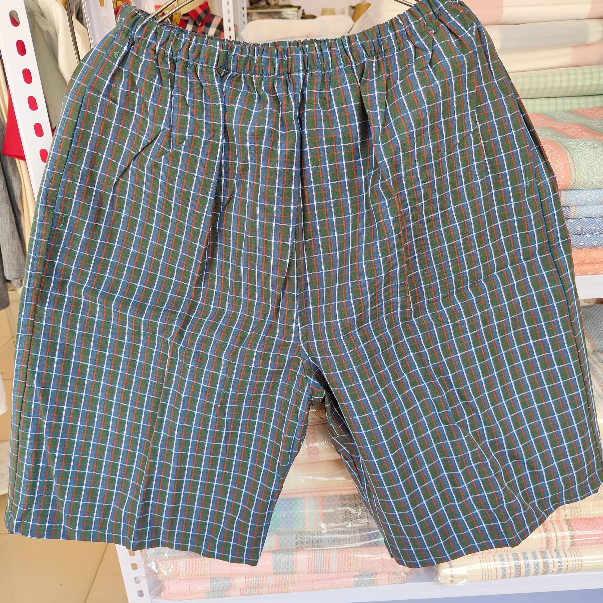 短裤 全棉家居裤 休闲裤 外穿 舒适透气 吸汗 夏季男士格子 百搭