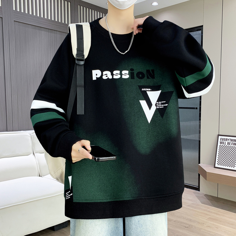 青少年卫衣男长袖2025新款春秋季潮牌帅气宽松大童学生百搭打底衫