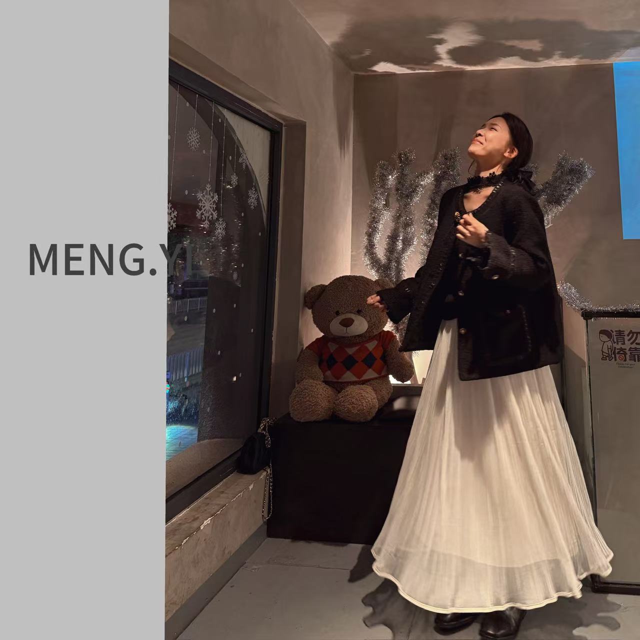 MENG.YI重工编织小香夹棉外套5444