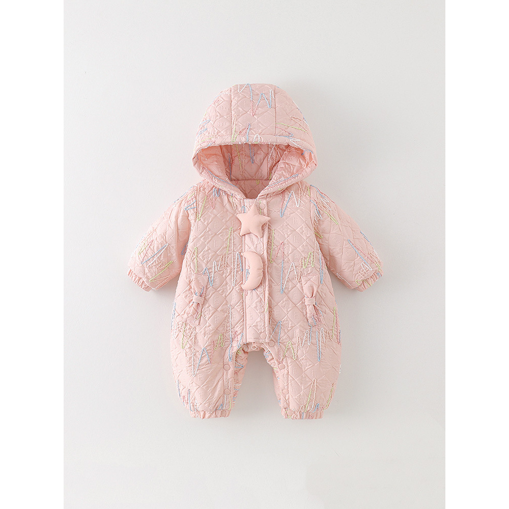 童泰【断码】婴儿衣服冬季连体衣初生小月龄宝宝哈衣长袖连帽超萌洋