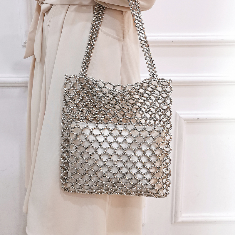 夏季手工编织韩系女款轻奢小众高级感百搭手提单肩包包