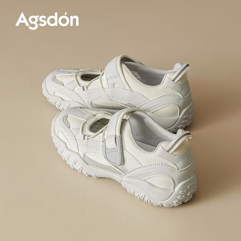 /奥古狮登玛丽珍女鞋2025新款夏季运动凉鞋芭蕾单鞋休闲透气德训Q