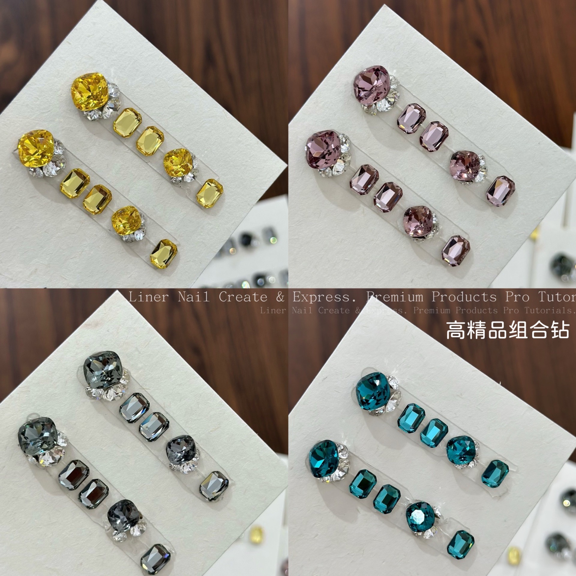 BL6568高精品素材组合金黄干枯彩蓝透黑（满28元包邮）美甲饰品