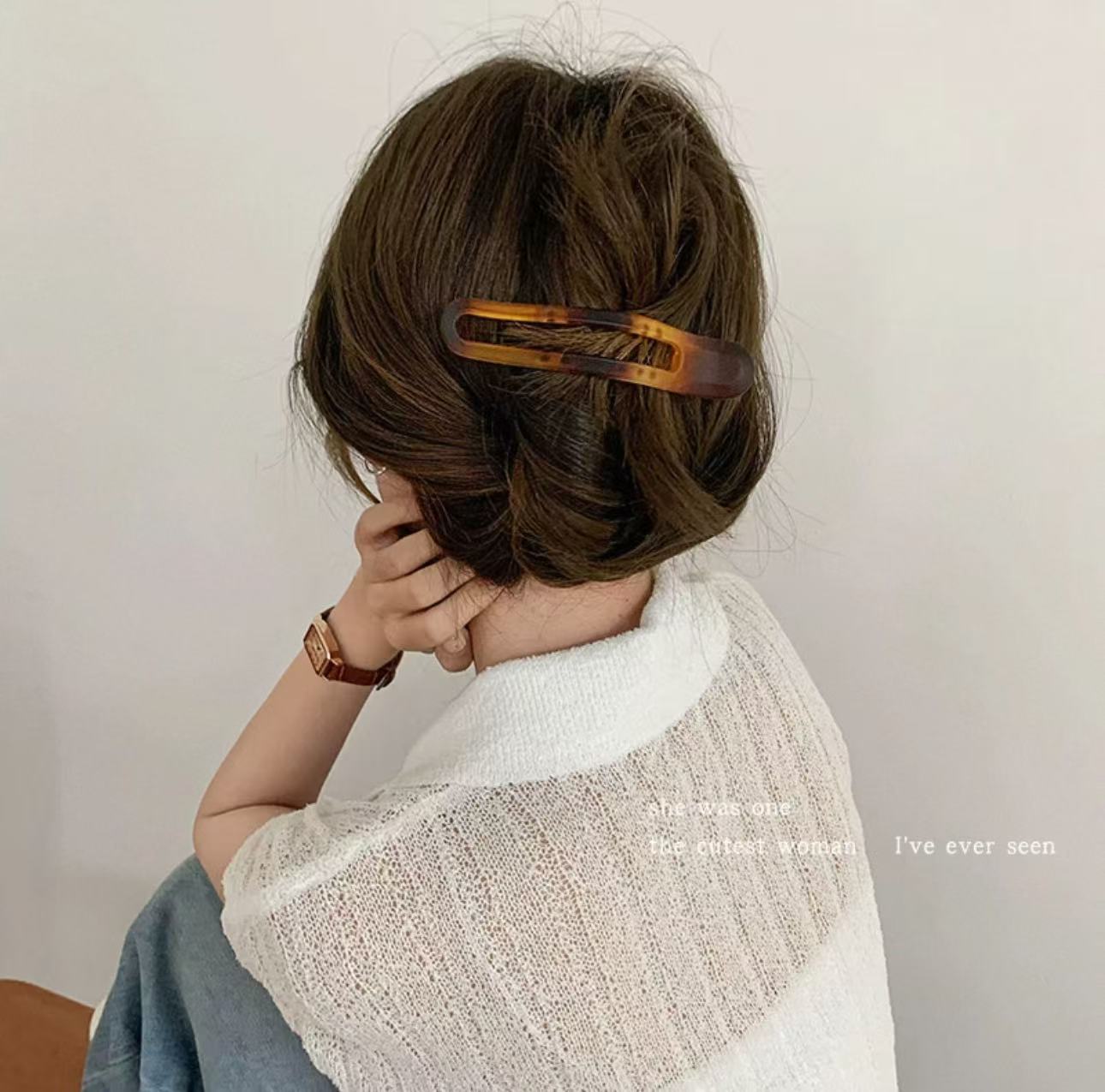 韩国简约盘发夹法式半透明磨砂后脑勺夹子洗澡发卡马尾夹鸭嘴夹女