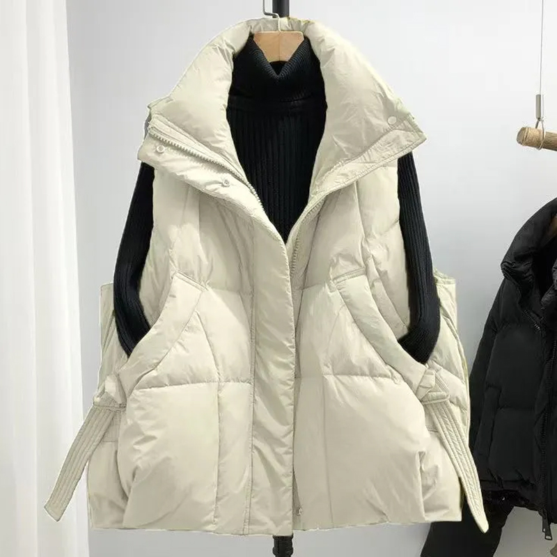 2025新款韩系设计感立领纯色长袖棉服女小众时尚百搭显瘦潮流衣服