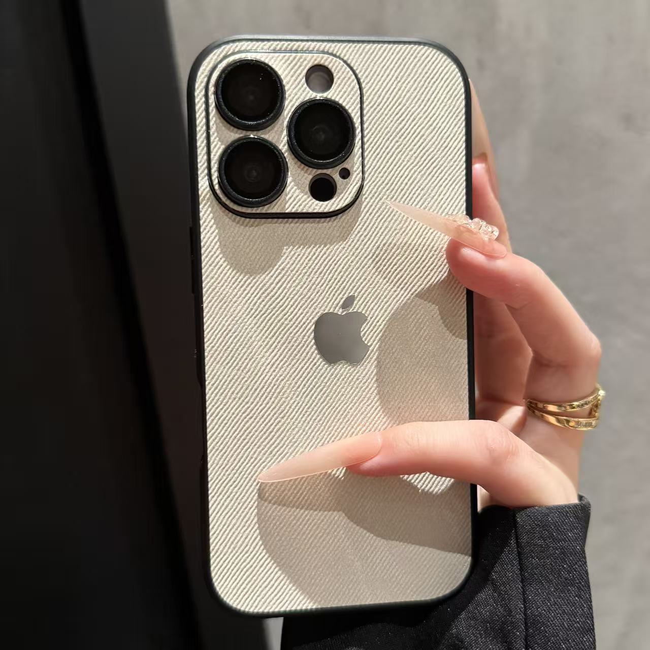 高级感牛仔布全包适用iPhone17promax手机壳16苹果15带镜头膜14新