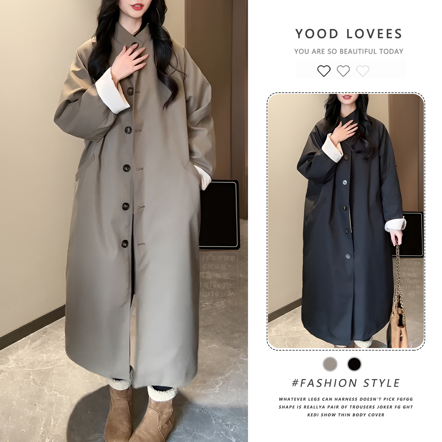 秋冬宽松显瘦2025时尚气质大衣高级感新款女中长款风衣外套女韩版