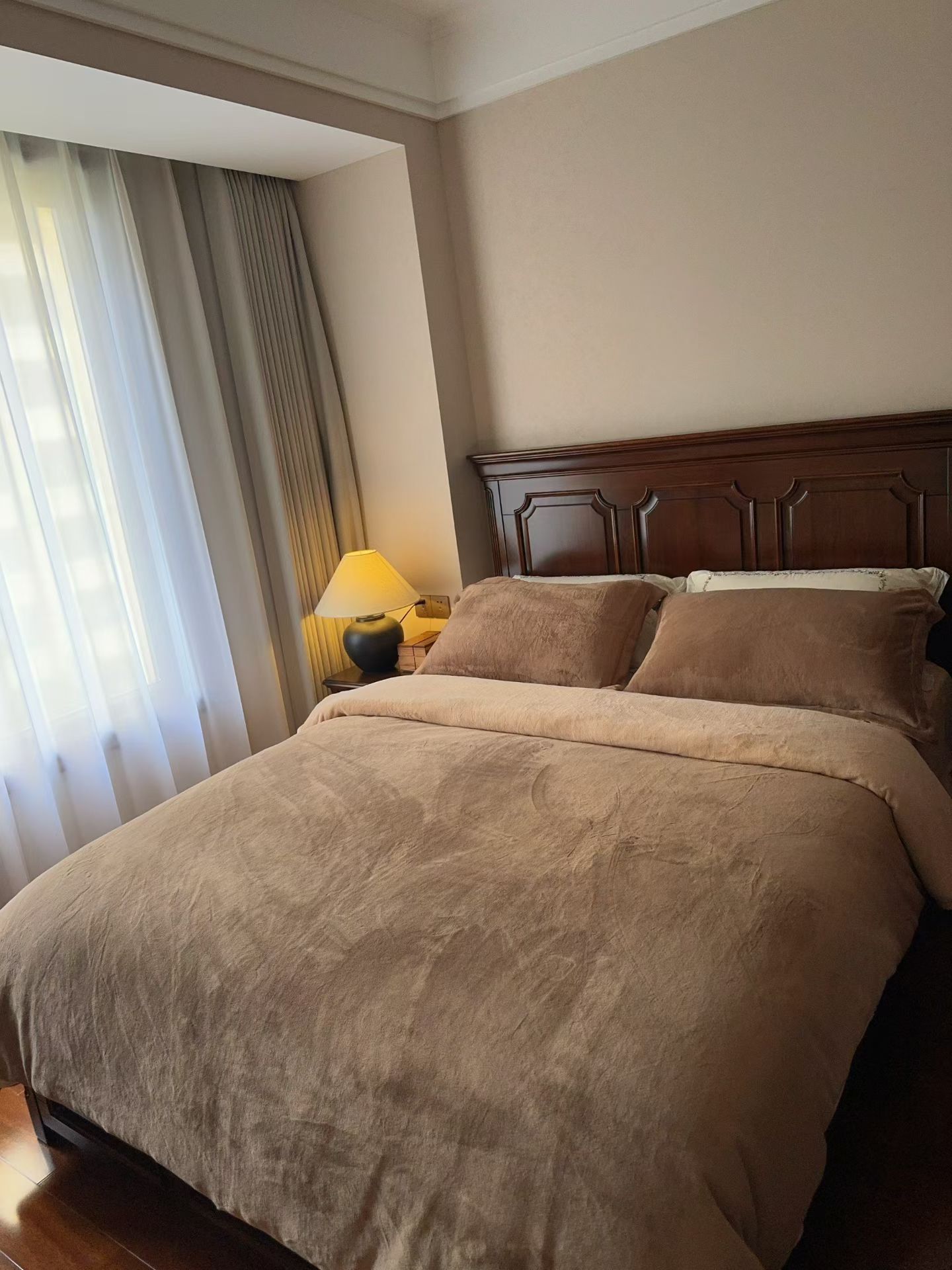 纯色牛奶绒四件套