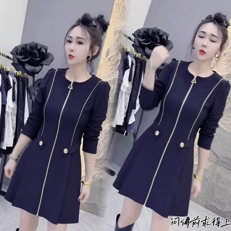 2025秋冬新款时尚显瘦气质网红高档洋气女高级百搭宽松大码连衣裙