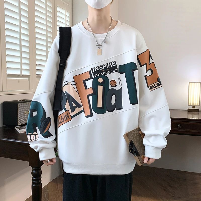 2025新款长袖恤男春秋季青少年潮牌卫衣初中高中学生大童打底衫