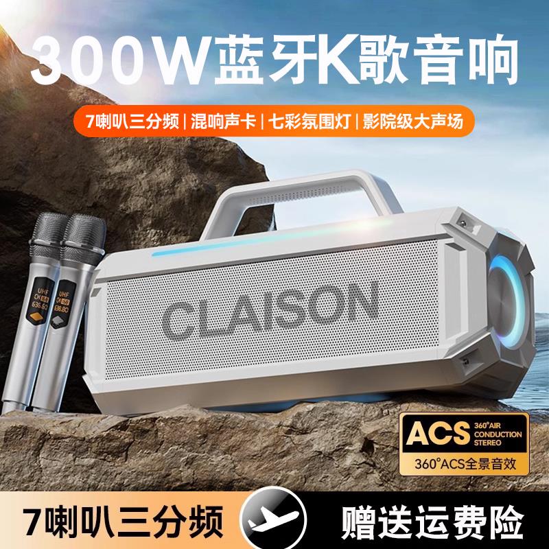 柏林之声柯莱逊300W音响蓝牙音箱无线户外一体机K歌广场舞大音量