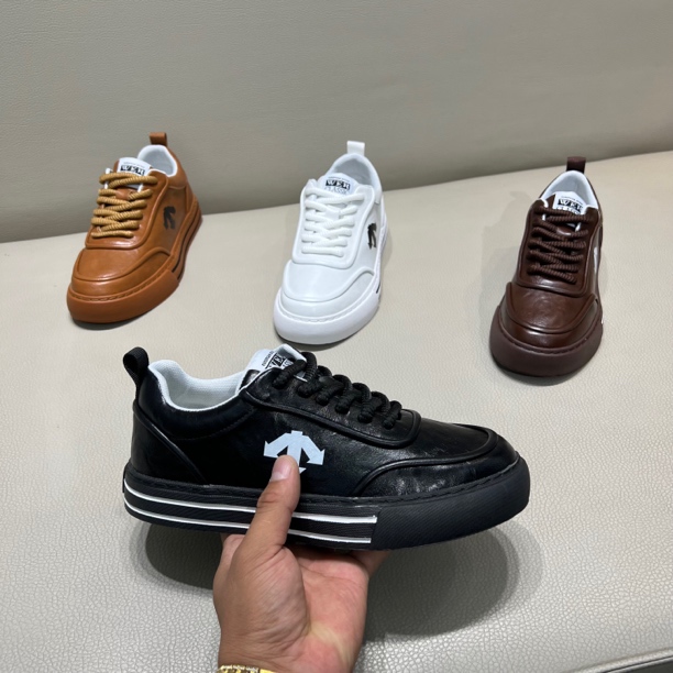 806秋冬新款男鞋皮面舒适百搭休闲鞋男士低帮板鞋