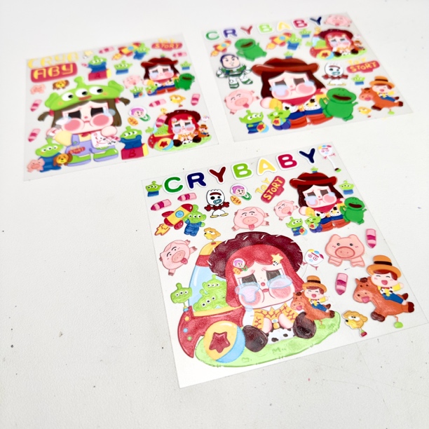 【新品贴纸】diy手绘卡通浮雕贴纸