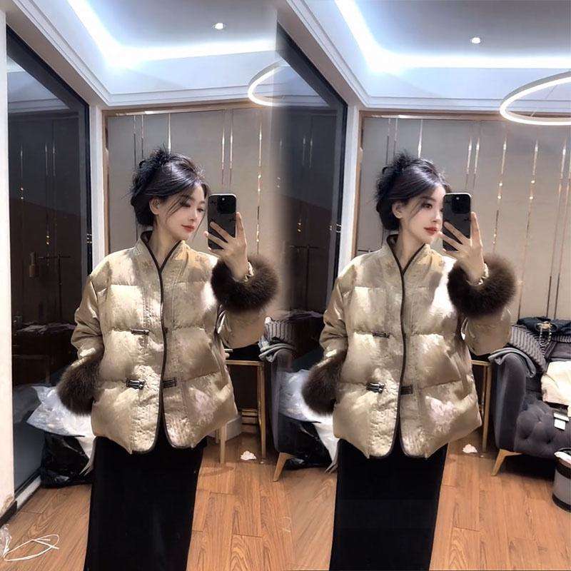 2025冬季新款高级感新中式棉服女复古中国风保暖加厚短款外套女潮