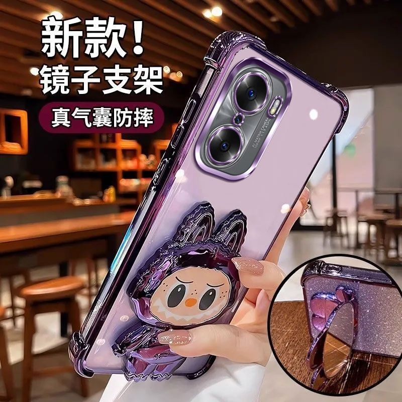 适用荣耀X70i拉布布手机壳X60Pro补妆镜支架X60i/50i气囊拉布布壳