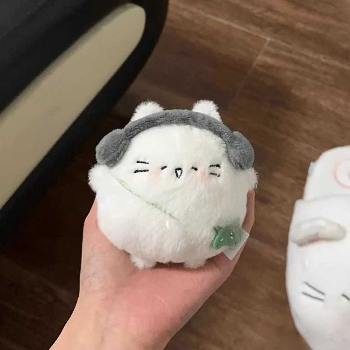 可爱胖嘟嘟小猫蛋四叶草小猫玩偶毛绒挂件超包萌书挂件钥匙扣挂饰