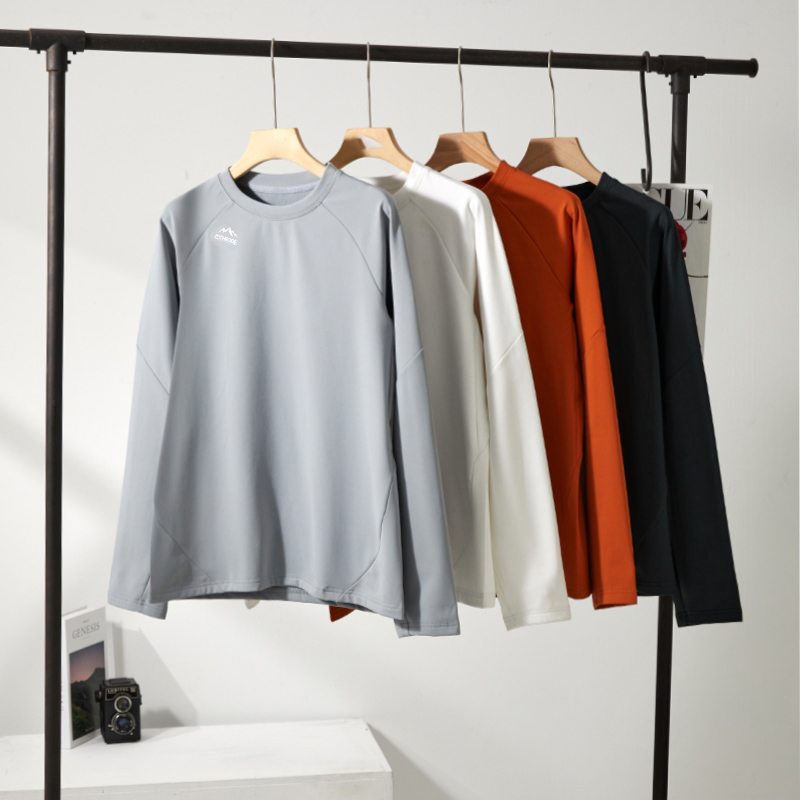 特 磨毛绒里~秋冬运动功能性！暖而不闷！长袖T卫衣 H4280 男装 E