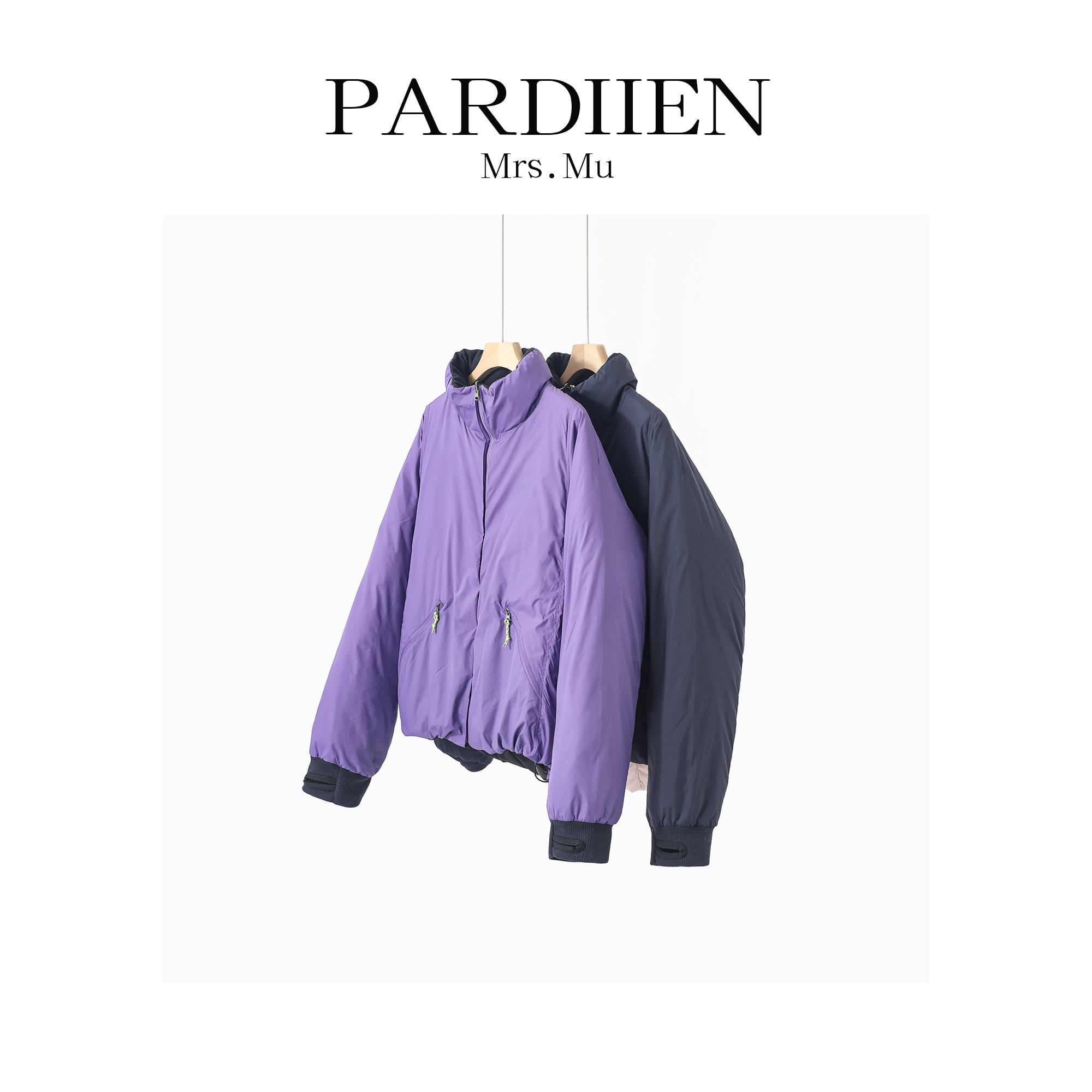 【北总严选】帕迪恩双面撞色短款立领鹅绒服25PD-25AW176